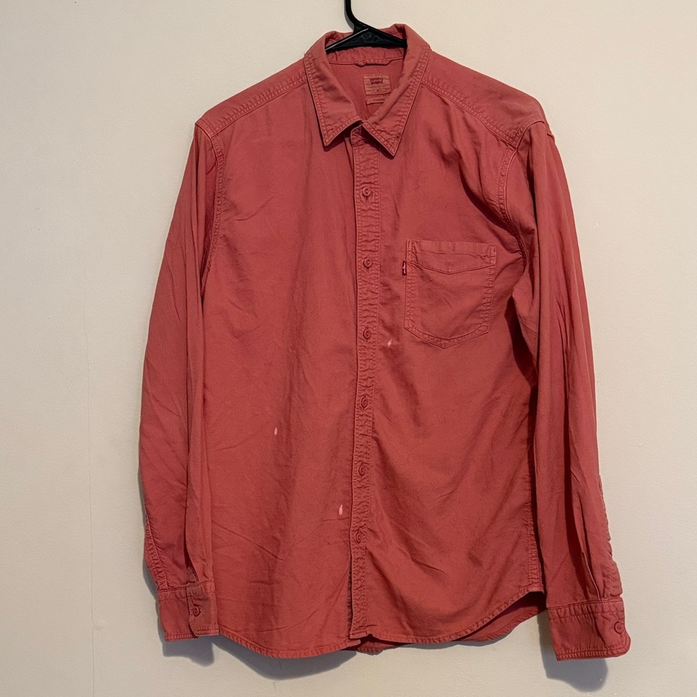 Levi's Casual Red Button-Down Shirt